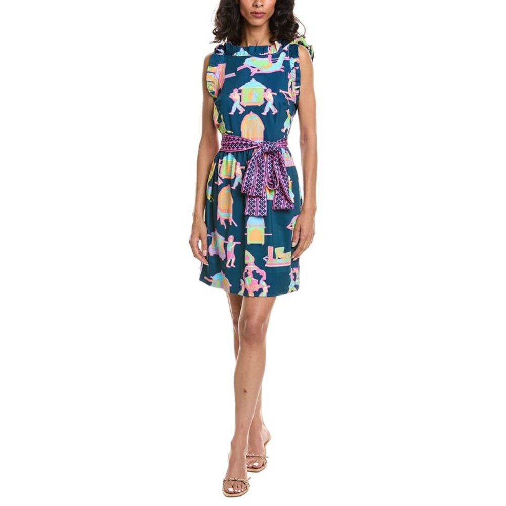 Gretchen Scott Womens  Girly Girl Palanquin Party Dress, Navy